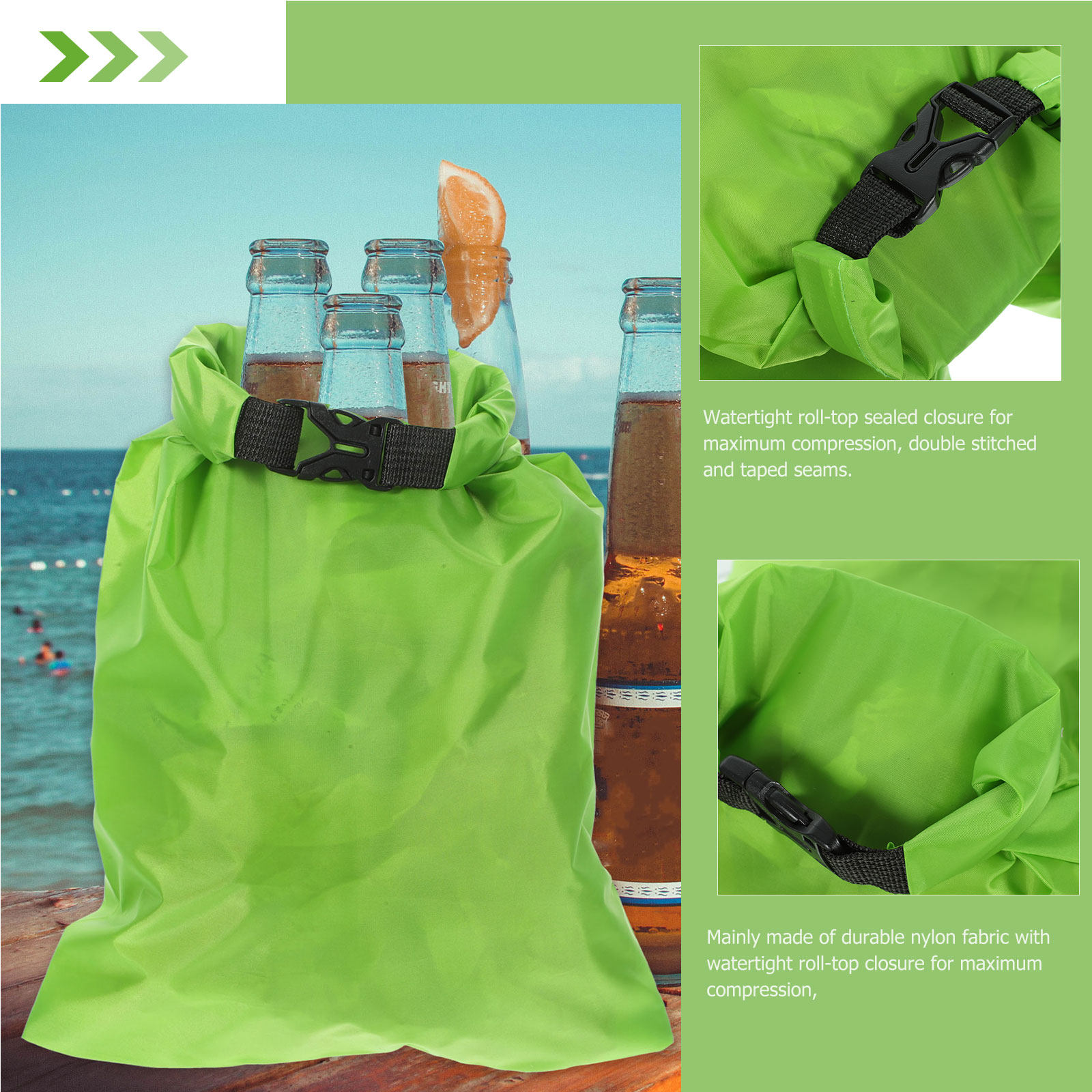 Fishing Kayak Storage Bag - 3 قطع من أكياس التخزين المقاومة