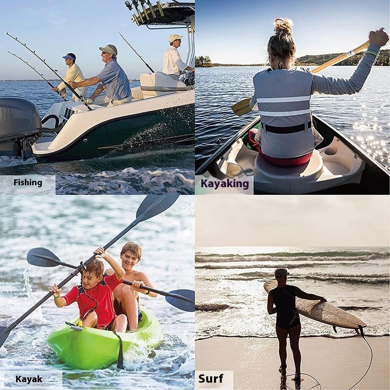 Fishing Kayak Paddle Leash - قابل للتعديل مطاطا كاياك قضيب الحبل