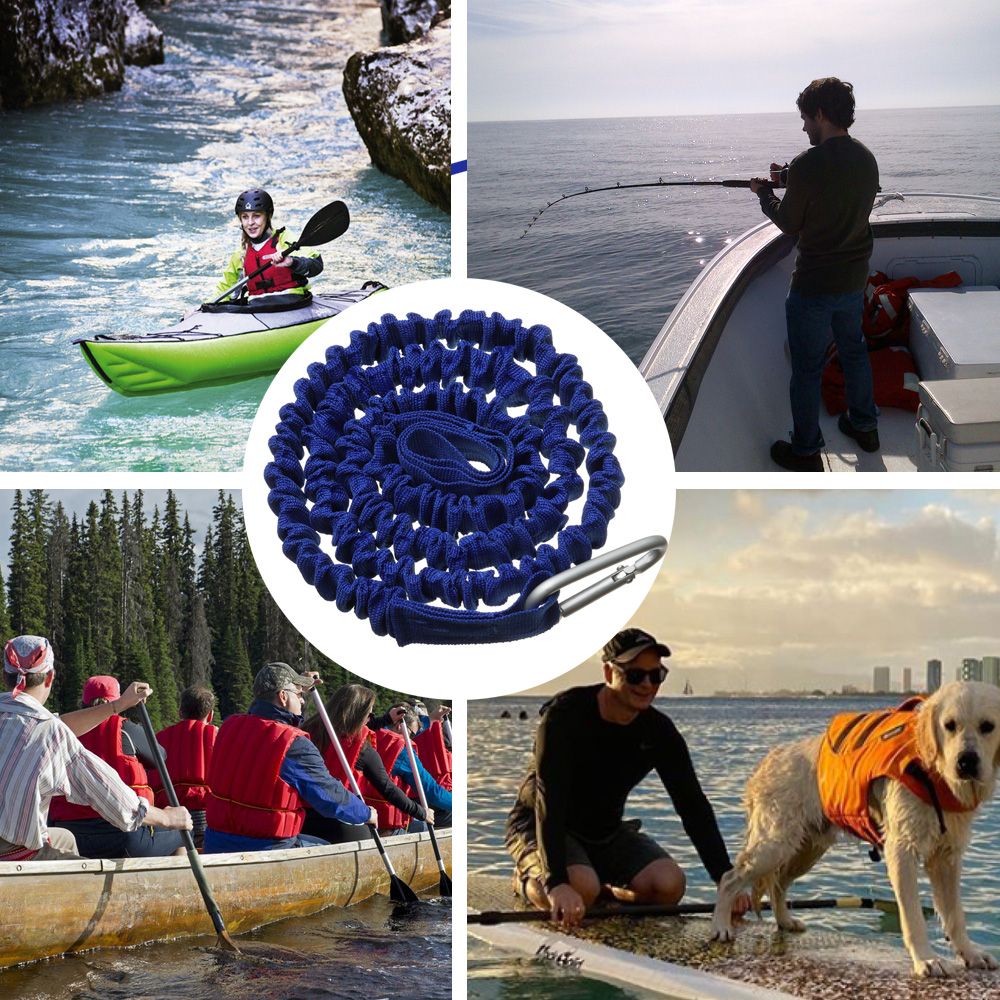 مقود كاياك وزورق مرن قابل للتع - مراجعة Fishing Kayak Paddle Leash وسعره