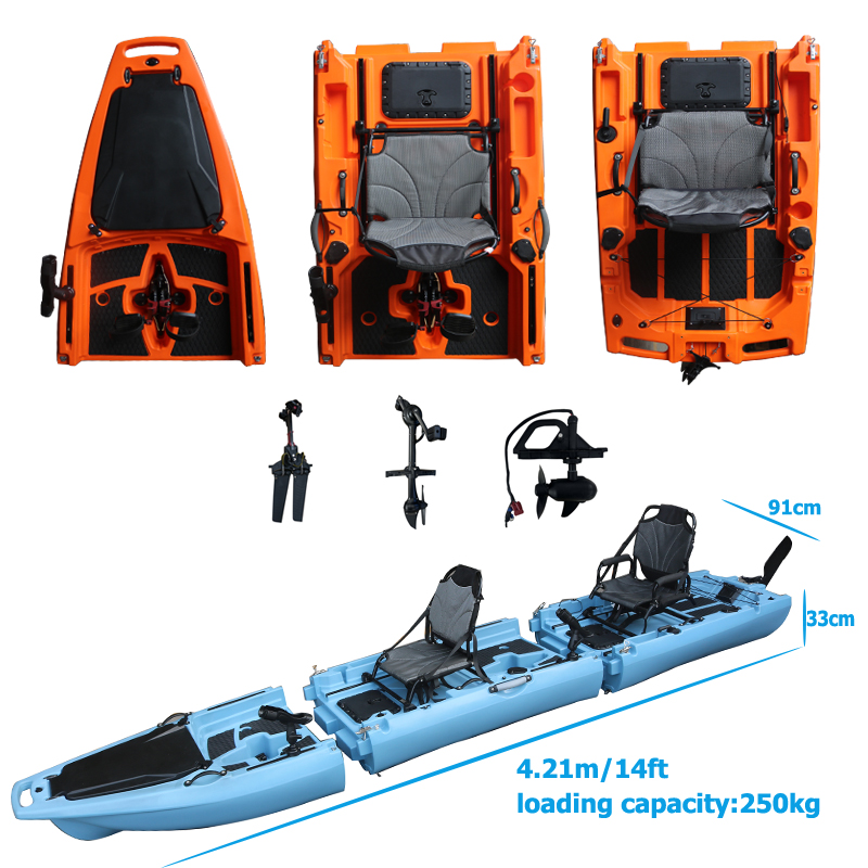 قارب كاياك قابل للفصل بطول 14  - مراجعة Fishing Kayak Sit On Top وسعره