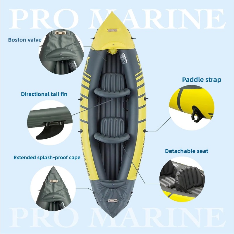 قارب قابل للنفخ متعدد الأغراض  - مراجعة Fishing Kayak Inflatable وسعره