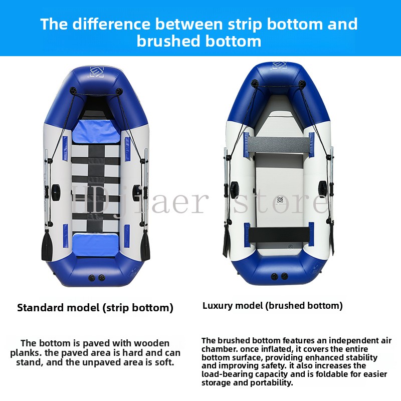قارب قابل للنفخ بقاع صلب من ال - مراجعة Fishing Kayak Inflatable وسعره